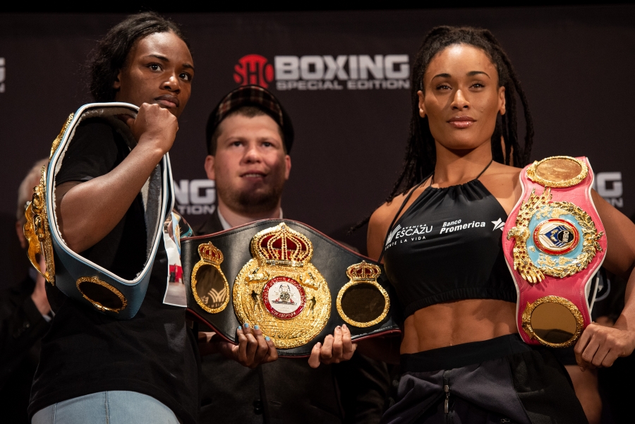 Photo Gallery:  Claressa Shields vs. Hanna Gabriels Weigh-In