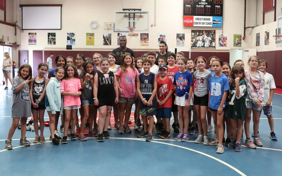 Peter Quillin & Alicia Napoleon Visit Crestwood Day Camp