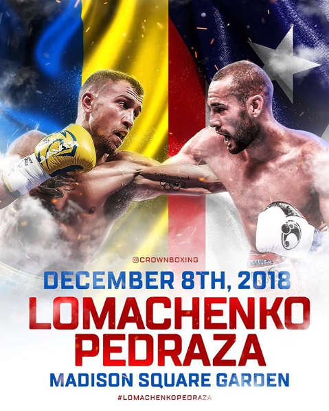 Vasiliy Lomachenko vs. Jose Pedraza Set for December 8