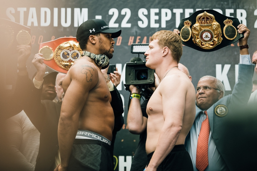 Anthony Joshua vs. Alexander Povetkin Weigh-In Results & Photos