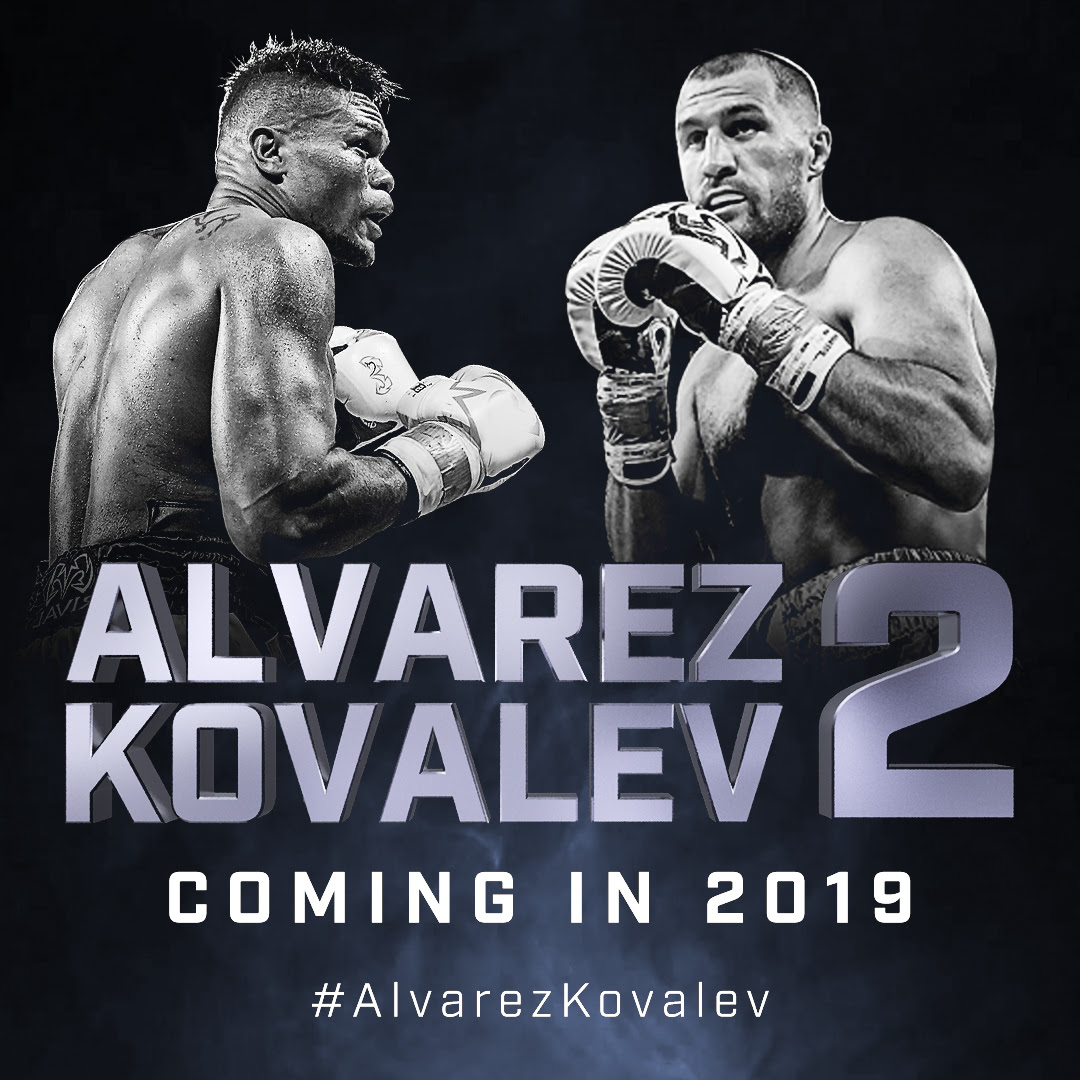 Sergey Kovalev-Eleider Alvarez Rematch Coming to ESPN in Early 2019