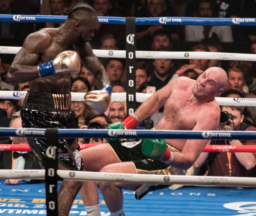 Wilder vs. Fury Knockdown