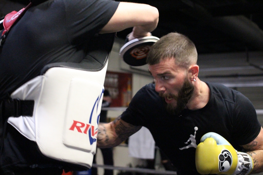 Caleb Plant Las Vegas Media Workout Quotes & Photos