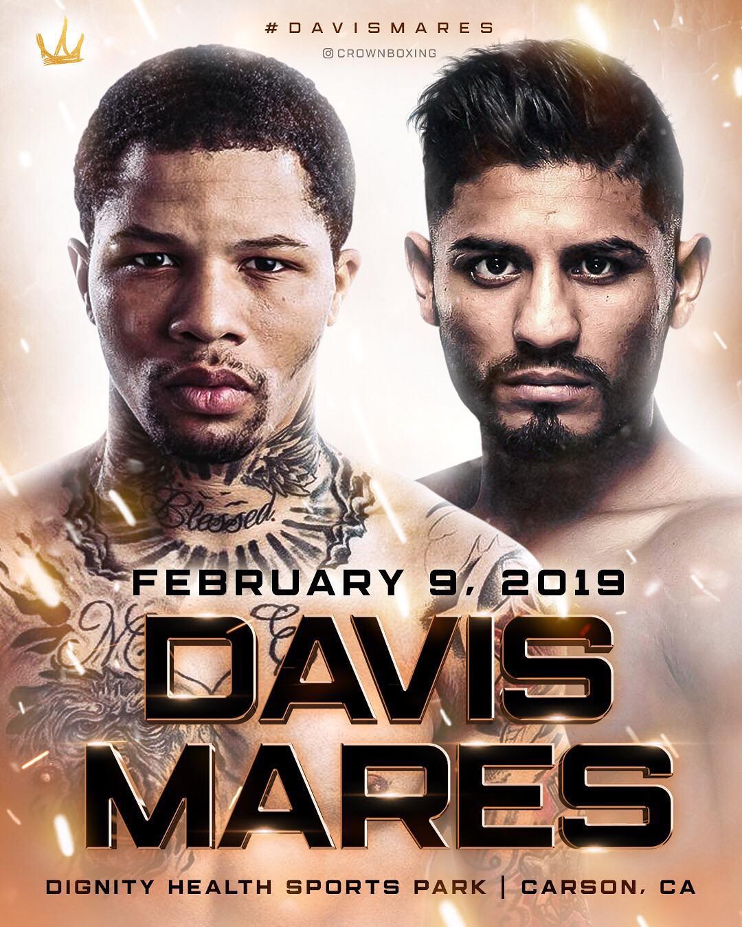 Gervonta Davis vs. Abner Mares Set for February 9