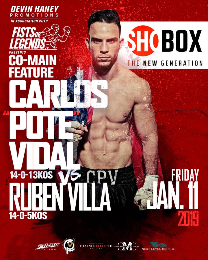 ShoBox: Prospect Developmental Series Kicks Off 2019 With Tripleheader Featuring Five Undefeated Fighters In Challenging Matchups