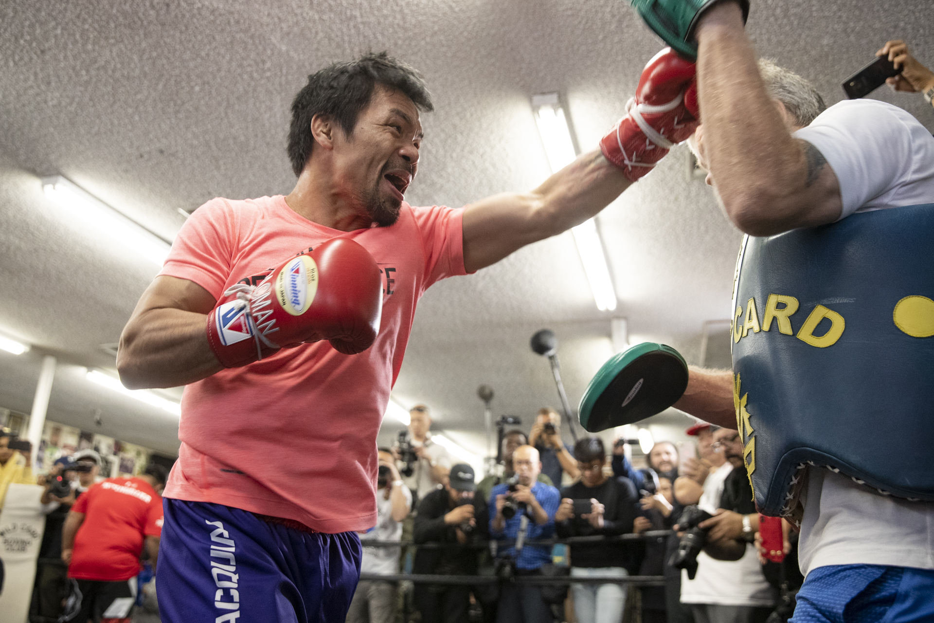 Manny Pacquiao & Adrien Broner Los Angeles Media Day Quotes & Photos