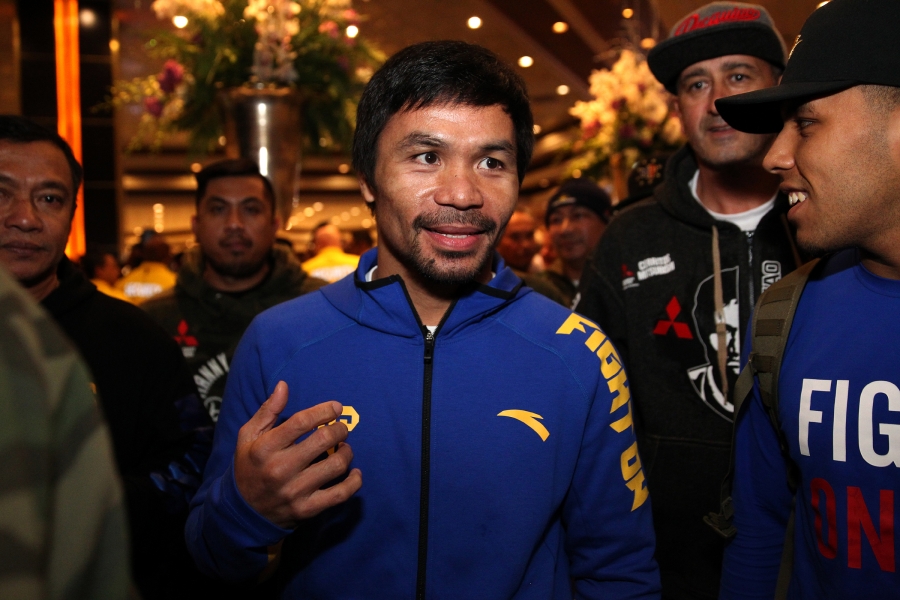 Photos | Manny Pacquiao and Adrien Broner Grand Arrivals