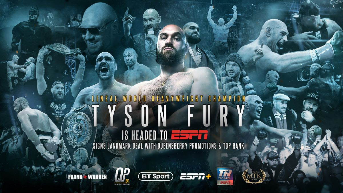 Tyson Fury and Frank Warren Ink Co-Promotional Deal with Top Rank, ESPN