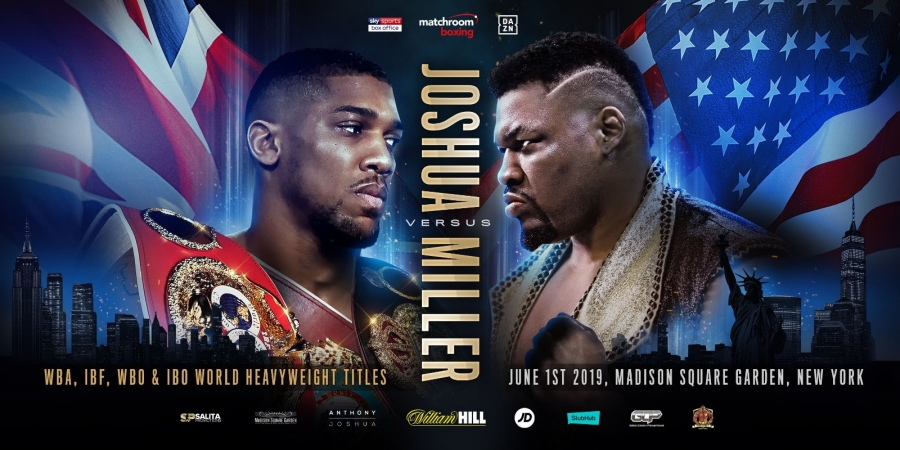 Anthony Joshua to Face Jarrell Miller in U.S. Debut at Madison Square Garden