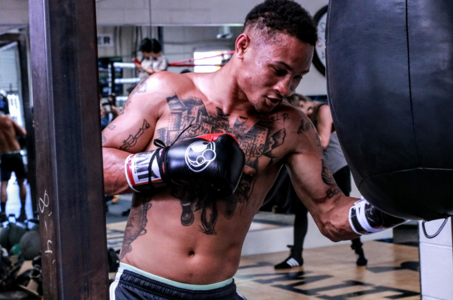 Regis Prograis Holds Los Angeles Media Workout