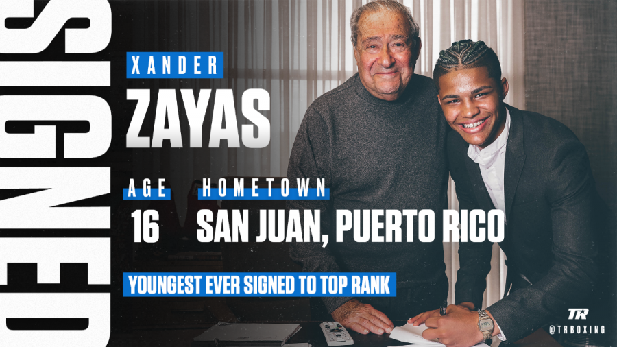 Top Rank Signs 16-Year-Old Amateur Superstar Xander Zayas