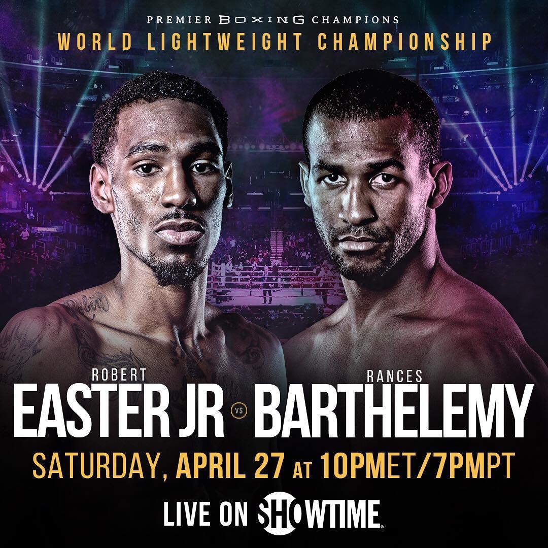 Robert Easter Jr. vs. Rances Barthelemy Set for April 27