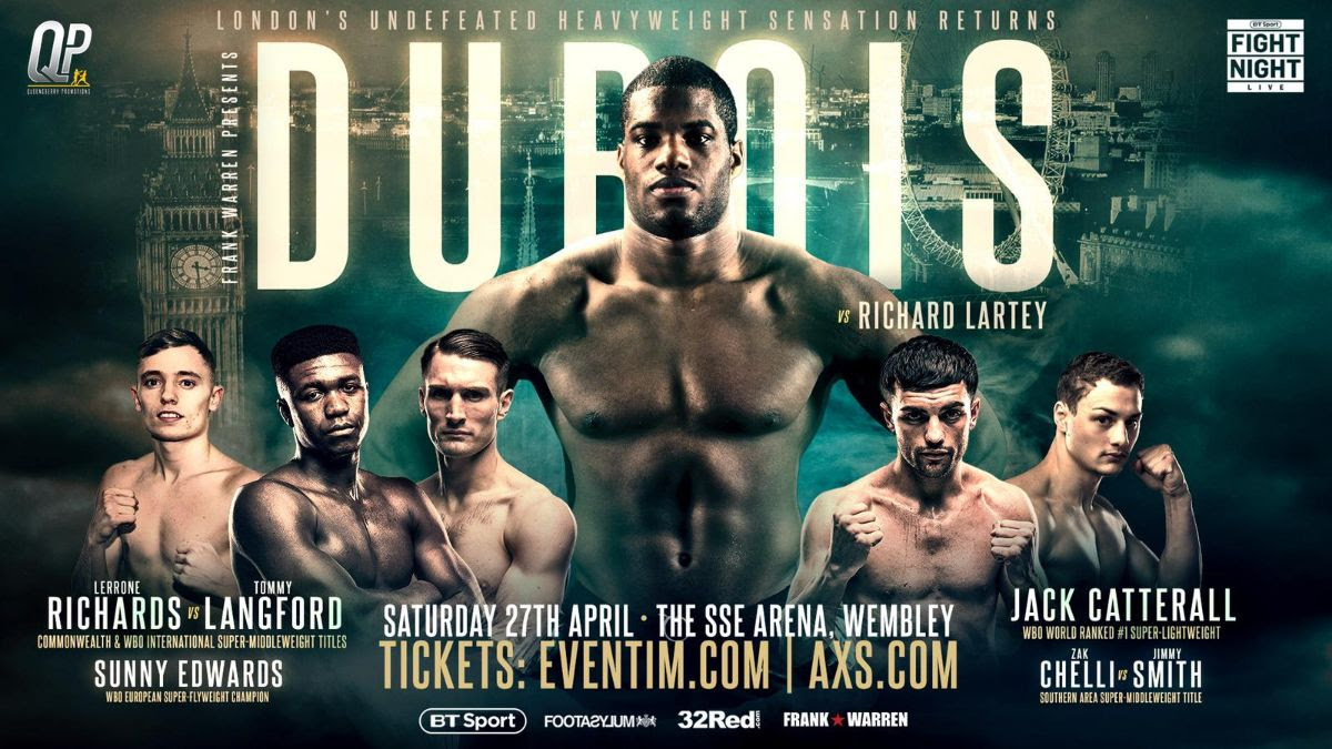 Saturday: Heavyweight Destroyer Daniel Dubois Returns to Headline ESPN+ Card