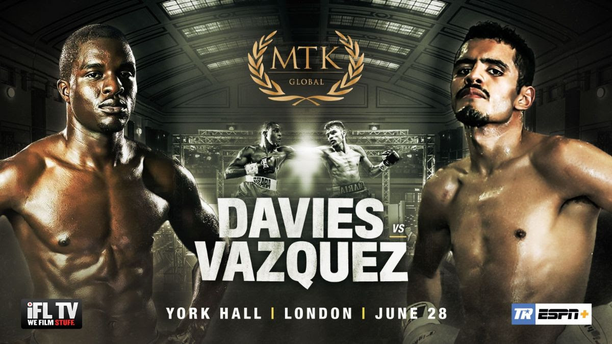 June 28: Ohara Davies Faces Ex-World Champ Miguel Vazquez at Historic York Hall