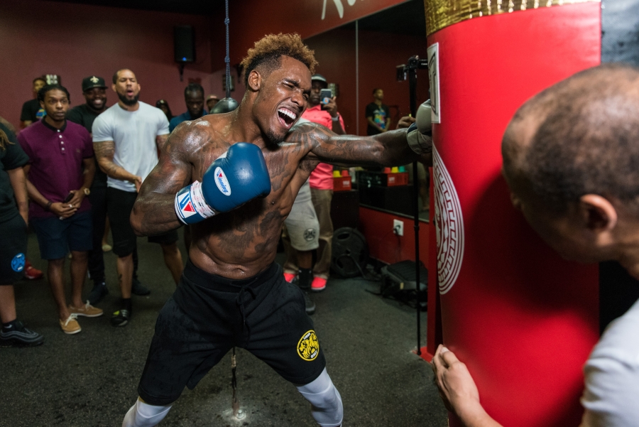 Jermall Charlo Houston Media Workout Quotes and Photos