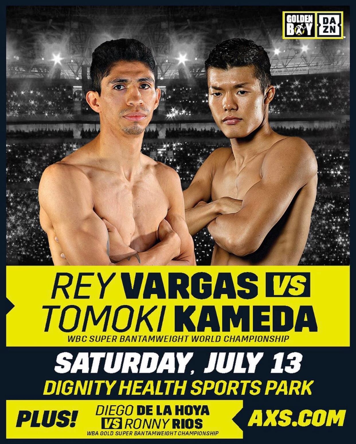 Rey Vargas to Defend WBC Super Bantamweight World Title Against No. 1 Contender Tomoki ‘El Mexicanito’ Kameda