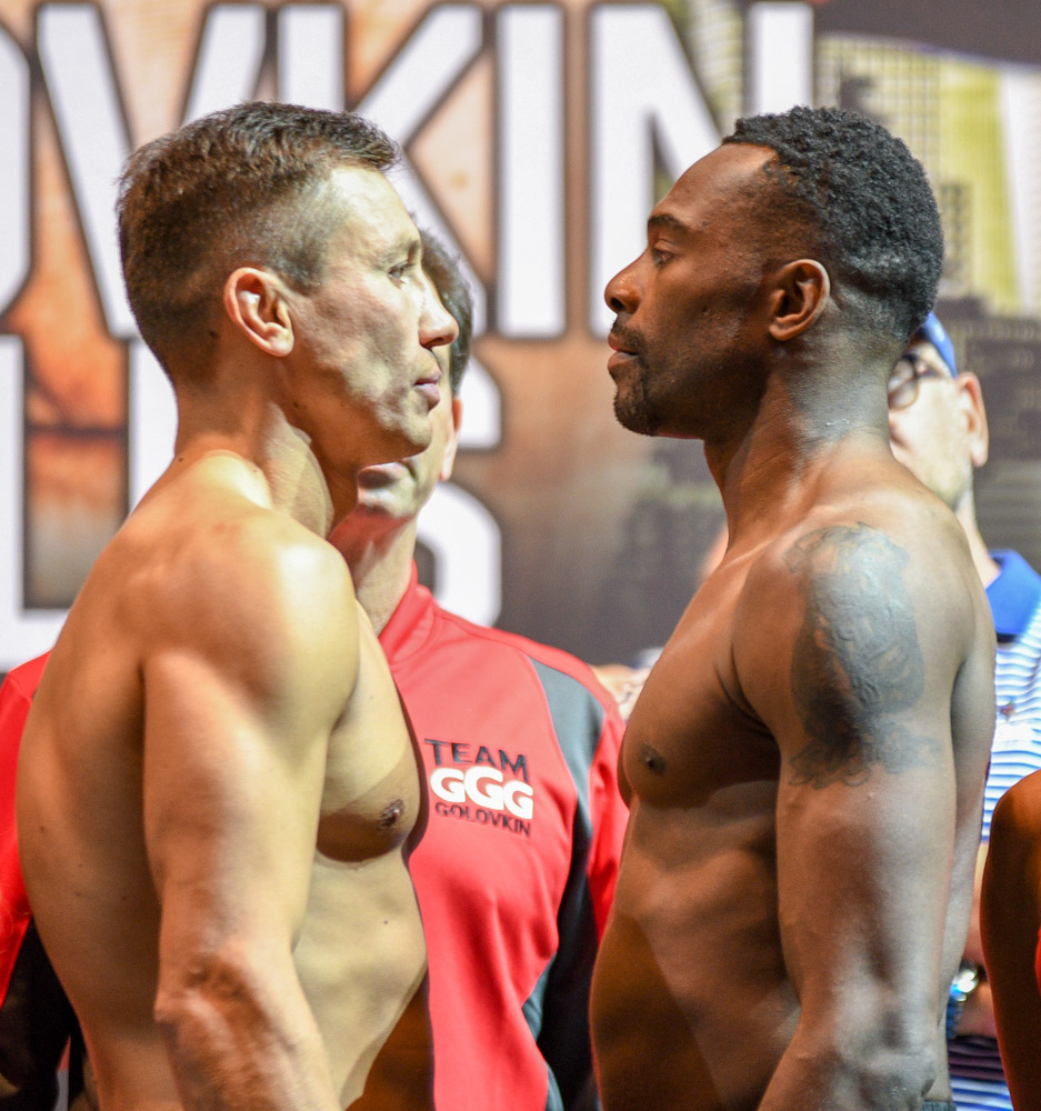 Gennadiy Golovkin vs. Steve Rolls Official Weigh-in Photos & Quotes