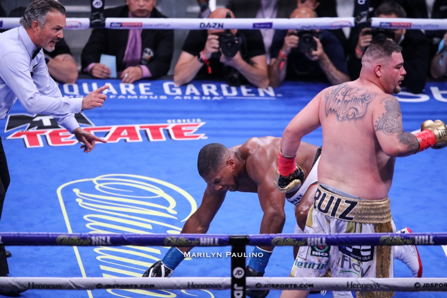 Anthony Joshua KO’d in Training Camp Before Andy Ruiz Fight