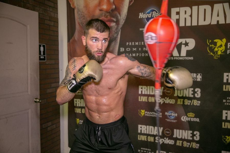 Caleb Plant Las Vegas Media Workout Quotes & Photos