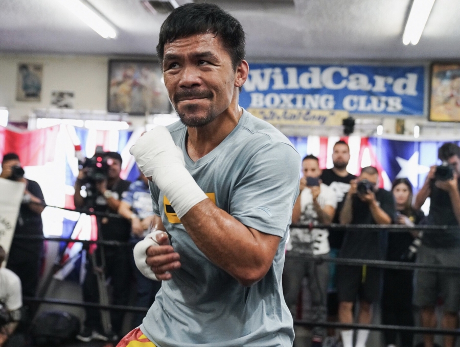 Senator Manny “Pacman” Pacquiao Los Angeles Media Workout Quotes & Photos