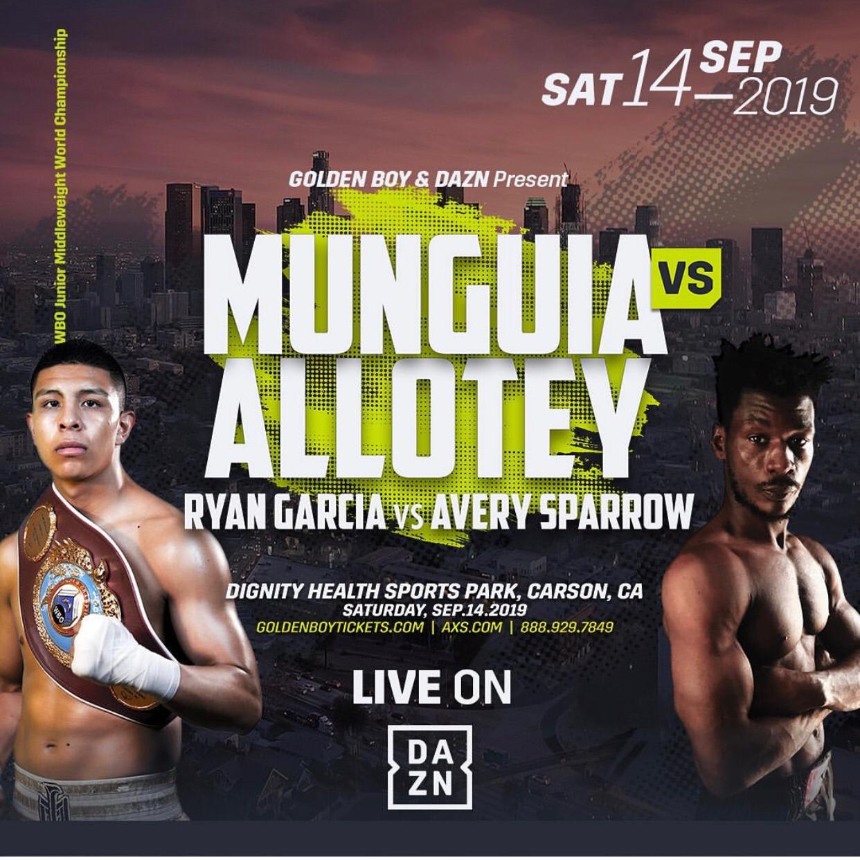 Munguia vs. Allotey Highlights Mexican Independence Day Weekend
