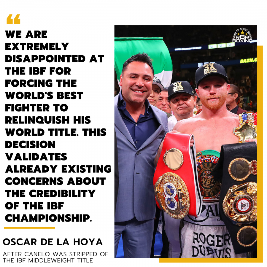 Canelo Alvarez IBF Title