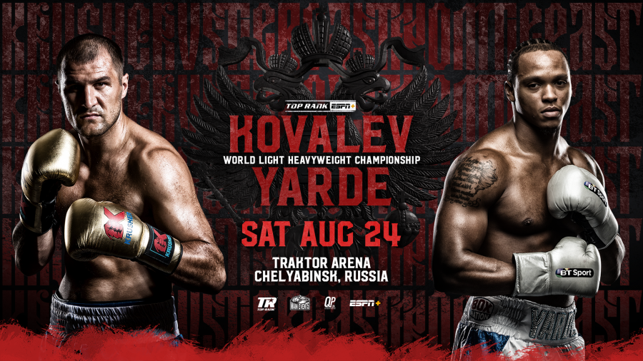 August 24: Kovalev-Yarde Headlines Special Afternoon of Boxing on ESPN+