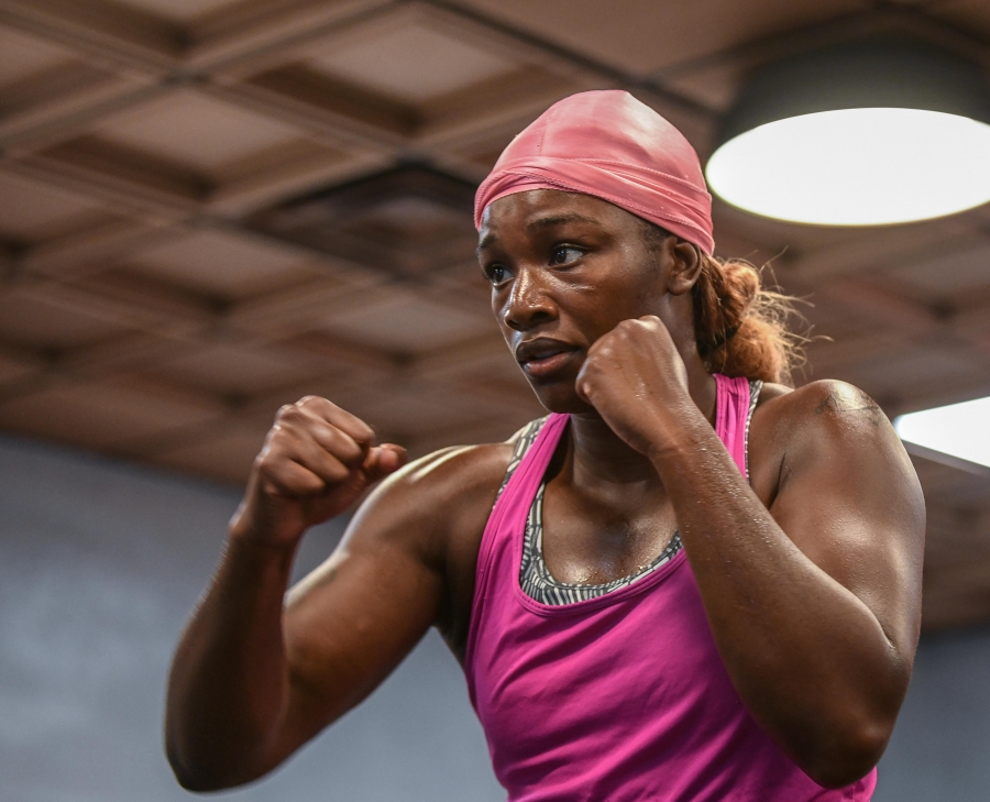Claressa Shields and Hannah Rankin Miami Media Workout Quotes and Photos