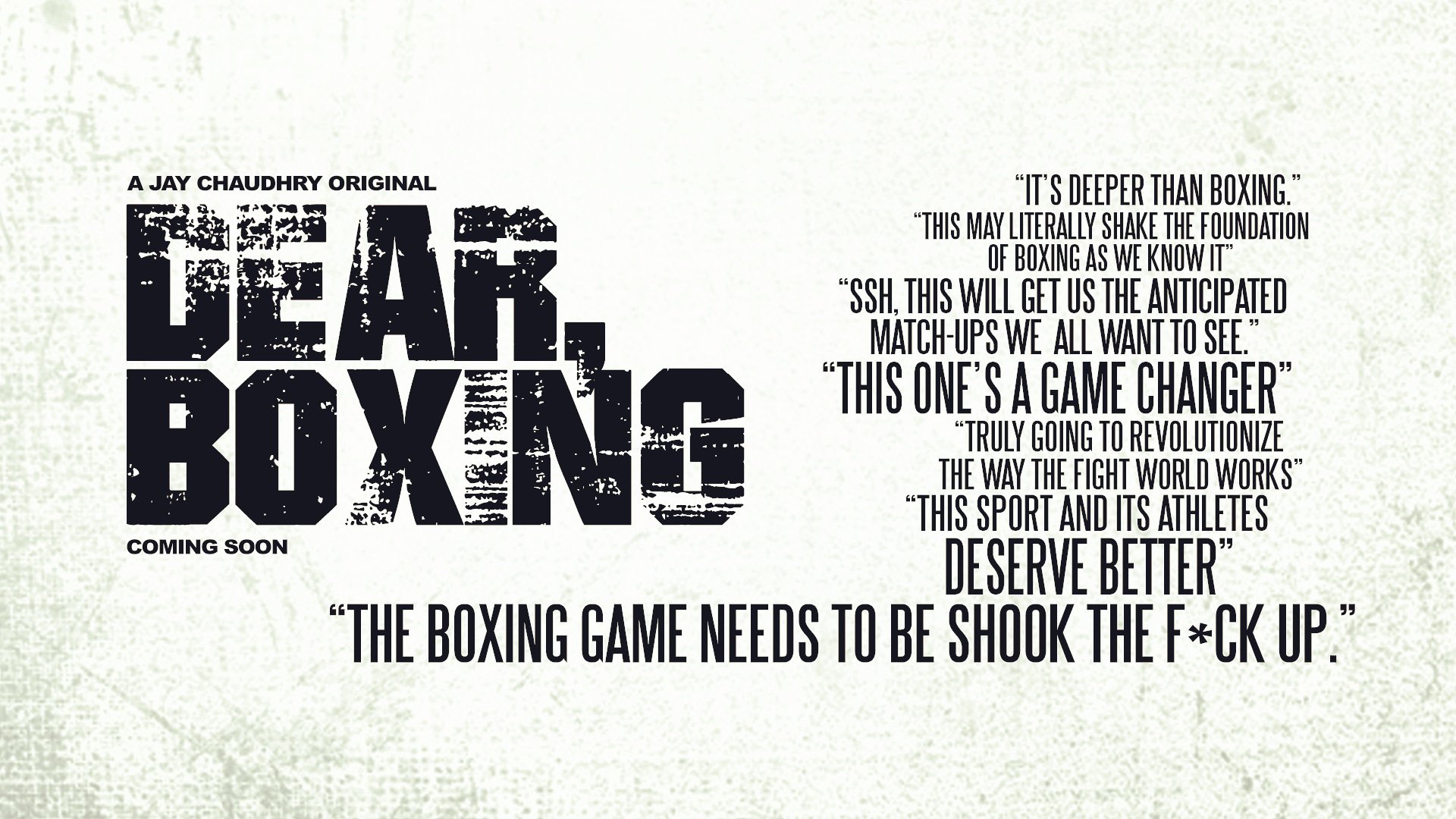 Jay Chaudhry Set to “Wake Up An Entire Fan Base” with New Boxing Documentary