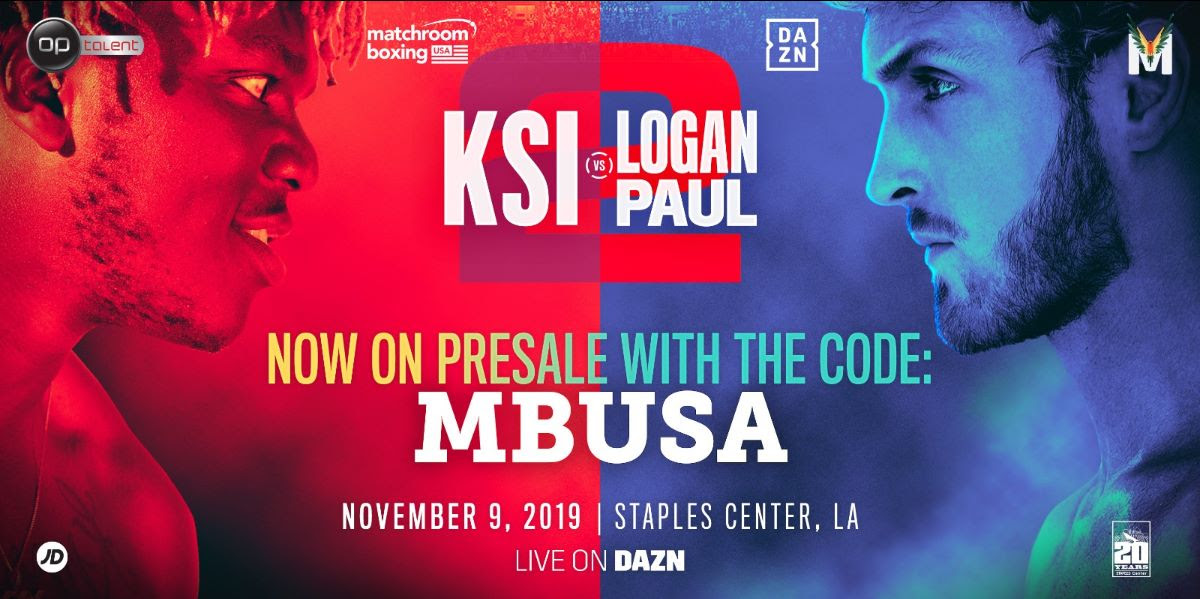 KSI and Logan Paul 2 Tickets on Pre-Sale Now!