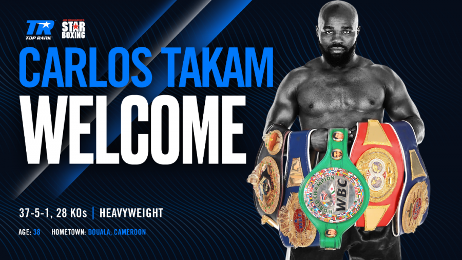 Top Rank and Star Boxing Join Forces to Promote Heavyweight Contender Carlos Takam