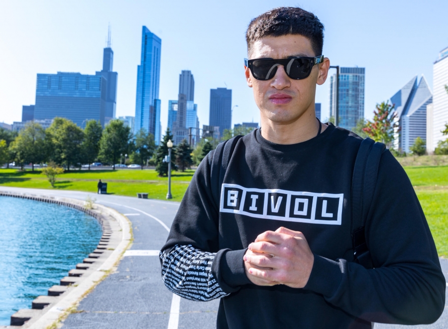 Light Heavyweight World Champion Dmitry Bivol Hits Chicago for Saturday Title Fight