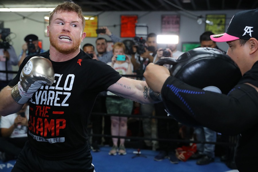 Canelo Alvarez Media Workout Photos & Quotes