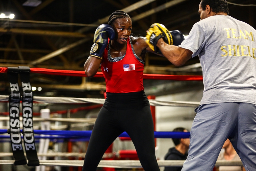 Claressa Shields vs. Ivana Habazin Detroit Media Workout Quotes & Photos