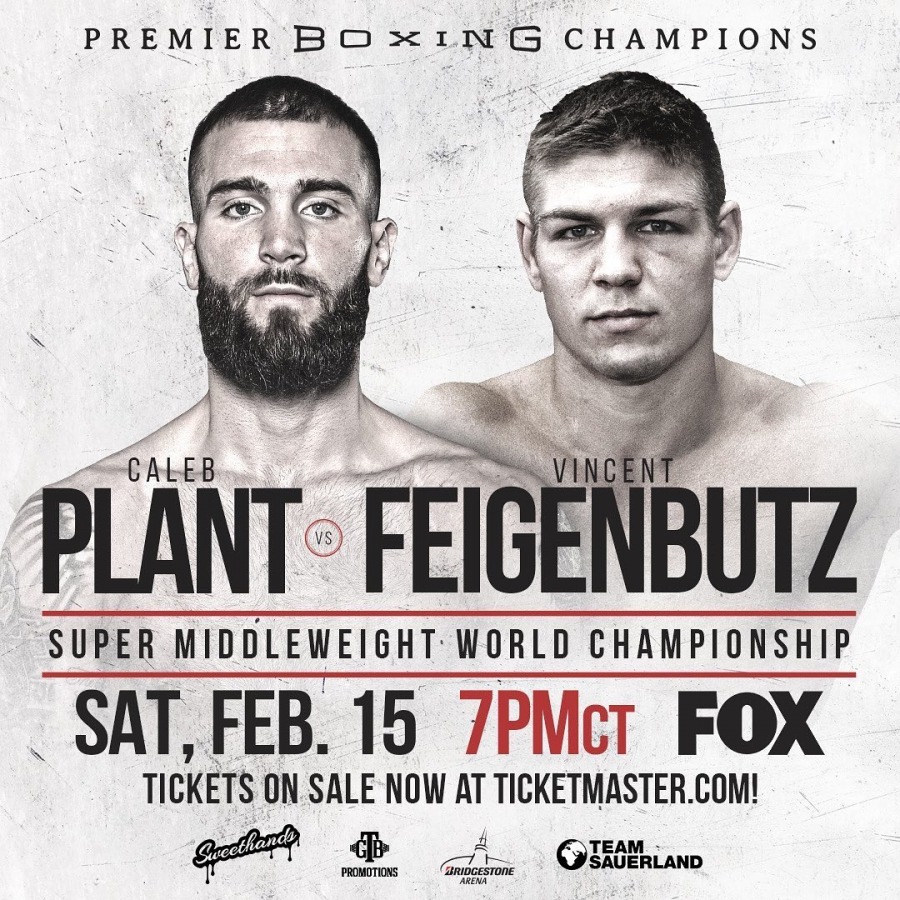 Caleb Plant Battles Vincent Feigenbutz February 15 in Nashville