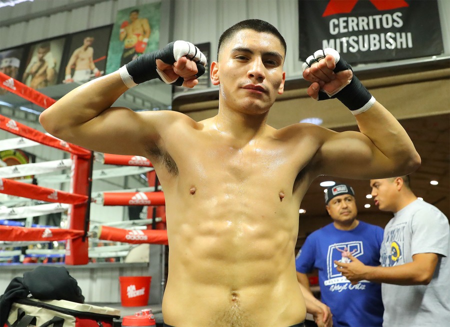 Vergil Ortiz Jr. Riverside, Calif. Media Workout Photos & Quotes