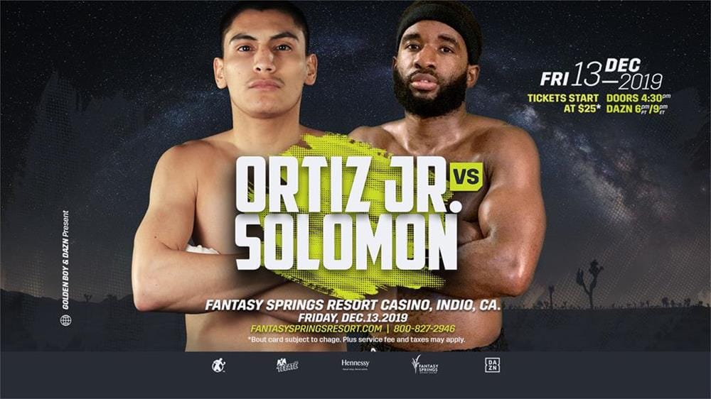 Knockout Artist Vergil Ortiz Jr. to Defend Wba Gold Welterweight Title Against Brad ‘King’ Solomon