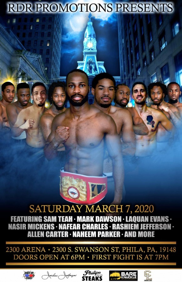 Samuel Teah Battles Dieumerci Nzau March 7 in Philly