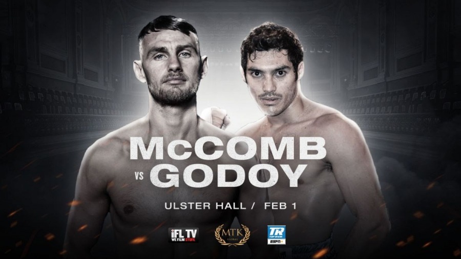 Saturday: Super Lightweight Sean McComb Headlines #MTKFIGHTNIGHT Card Against Mauro Maximiliano Godoy Live on ESPN+