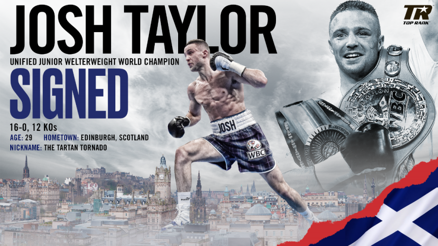 Josh Taylor Signs Promotional Pact with Top Rank