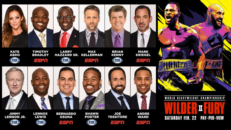 ESPN and FOX Sports Offer Extensive Wilder vs. Fury II Fight Week Programming