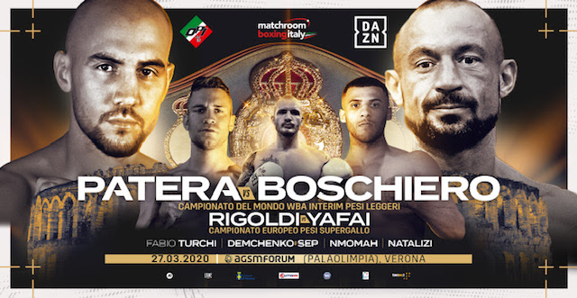 Patera vs. Boschiero Postponed