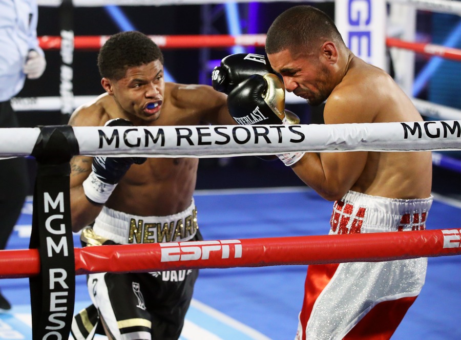 Shakur Stevenson Pummels and Stops Felix Caraballo in 6