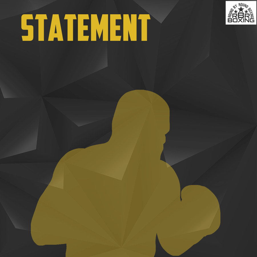 Round By Round Boxing Statement
