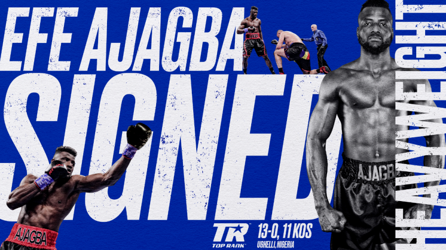 Efe Ajagba Signs Promotional Pact with Top Rank