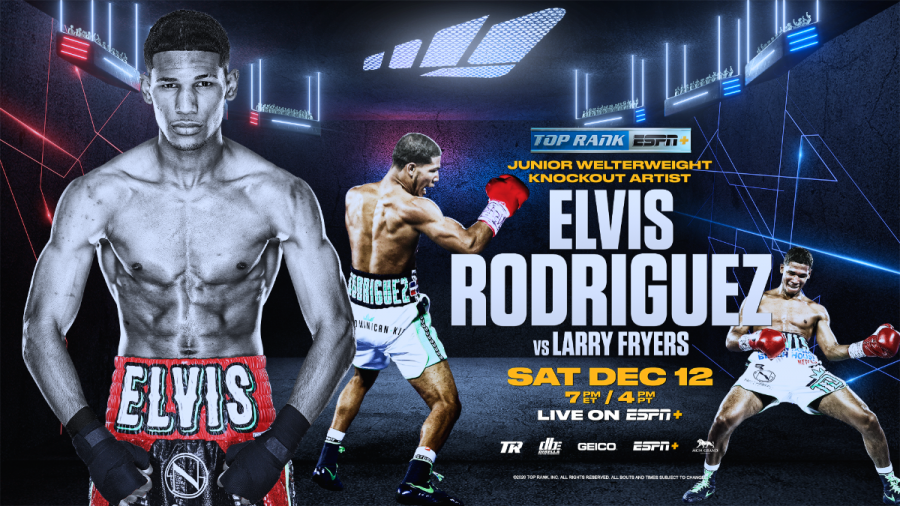 Saturday: Knockout Sensation Elvis Rodriguez to Face Larry Fryers on Stevenson-Clary Undercard Broadcast LIVE and Exclusively on ESPN+