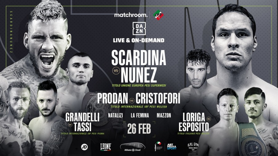 Scardina Clashes With Nunez at the Top of Title-Packed February 26 Show