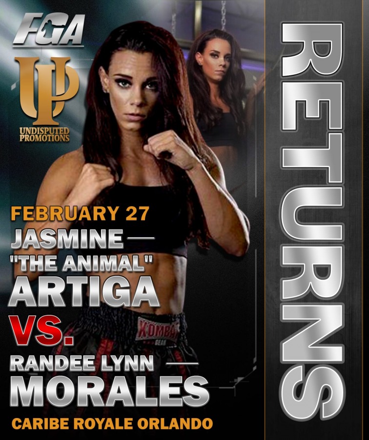 Jasmine Artiga Returns on February 27 in Orlando, FL