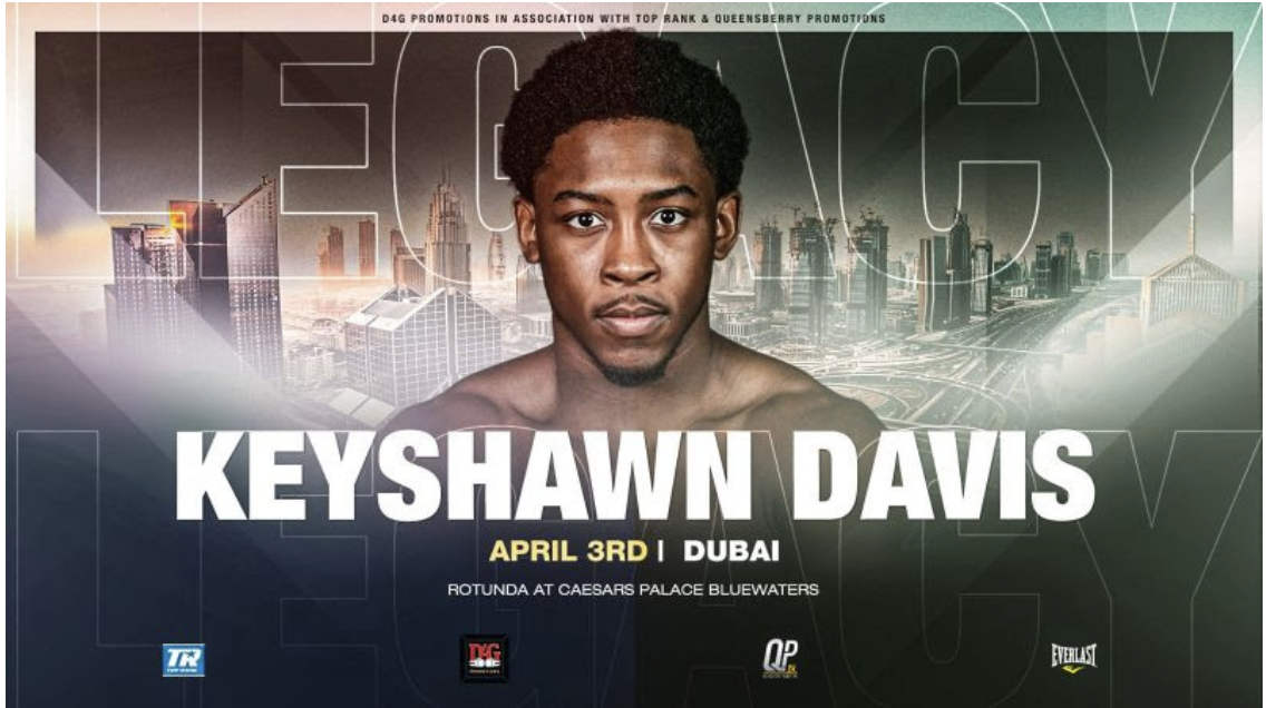 Keyshawn Davis Returns in Dubai on Herring-Frampton Card