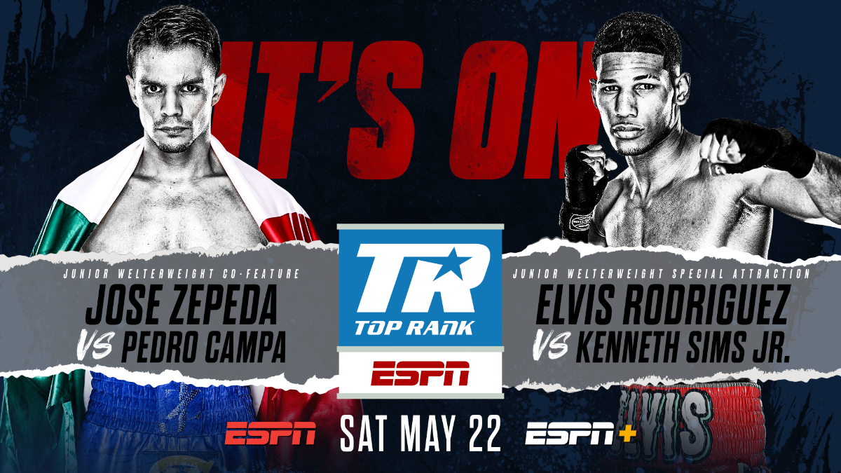 Jose Zepeda-Pedro Campa & Elvis Rodriguez-Kenneth Sims Jr. Added To Jose Ramirez-Josh Taylor Card
